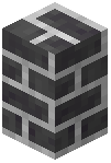 Column Embbed Dark Bricks