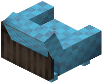 Couch Light Blue Wool