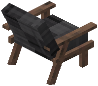 Cushion Armchair Decorative Black Wool