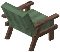 Cushion Armchair Green Wool
