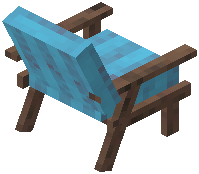 Cushion Armchair Light Blue Wool