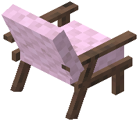 Cushion Armchair Pink Wool