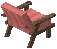 Cushion Armchair Red Wool