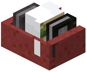 Decoration Bookshelf Red Concrete