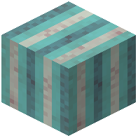 Cyan Vertical Stripe Wool