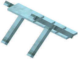 Decorative Shelf Light Blue Concrete