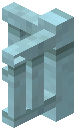 Fence Corner Light Blue Concrete