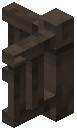 Fence Corner Raw Dark Oak Wood