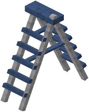 Foldable Ladder Blue Concrete