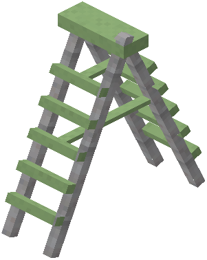 Foldable Ladder Lime Concrete
