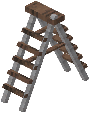 Foldable Ladder Raw Jungle Wood