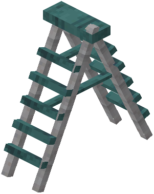 Foldable Ladder Raw Warped Wood