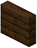 Half Side Slab Dark Oak Planks