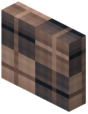 Half Side Slab Decorative Brown Wool