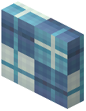 Half Side Slab Decorative Light Blue Wool
