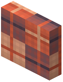 Half Side Slab Decorative Red Wool