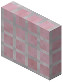 Half Side Slab Embbed Magenta Pale Bricks