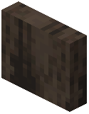 Half Side Slab Raw Dark Oak Wood
