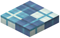 Half Slab Decorative Light Blue Wool