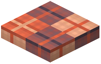 Half Slab Decorative Red Wool