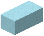 Horizontal Column Light Blue Concrete