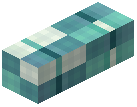 Horizontal Post Decorative Cyan Wool