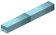 Horizontal Stick A Light Blue Blindwall