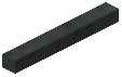 Horizontal Stick Black Concrete