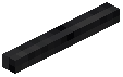 Horizontal Stick Black Wool