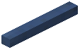 Horizontal Stick Blue Concrete