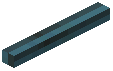 Horizontal Stick Blue Metal