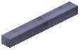 Horizontal Stick Blue Wool