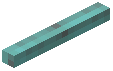 Horizontal Stick Cyan Wool