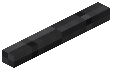 Horizontal Stick Decorative Black Wool