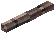 Horizontal Stick Decorative Brown Wool