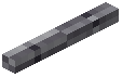 Horizontal Stick Decorative Gray Wool