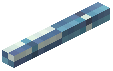 Horizontal Stick Decorative Light Blue Wool