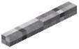 Horizontal Stick Decorative Light Gray Wool
