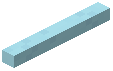 Horizontal Stick Light Blue Concrete