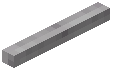 Horizontal Stick Light Gray Wool