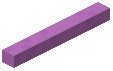 Horizontal Stick Magenta Concrete