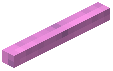 Horizontal Stick Magenta Wool