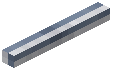 Horizontal Stick Market Block Blue