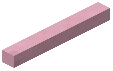 Horizontal Stick Pink Concrete