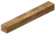 Horizontal Stick Raw Oak Wood