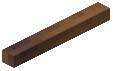 Horizontal Stick Raw Spruce Wood