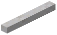 Horizontal Stick White Concrete