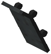 Leaned Skateboard Black Concrete