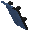 Leaned Skateboard Blue Concrete