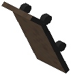 Leaned Skateboard Brown Concrete